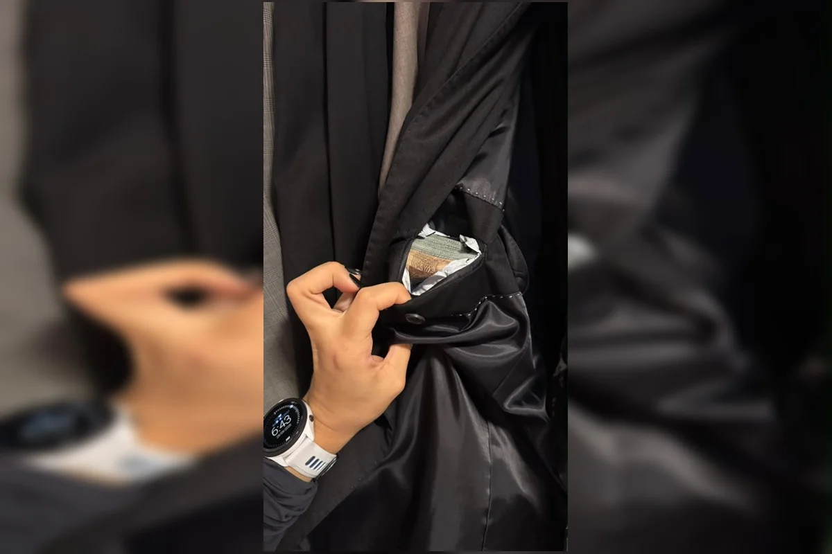 Operação Raio X: maço de dinheiro é encontrado em bolso de terno