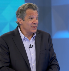 Fernando Haddad durante participação no debate da Globo Foto: Reprodução/Globo