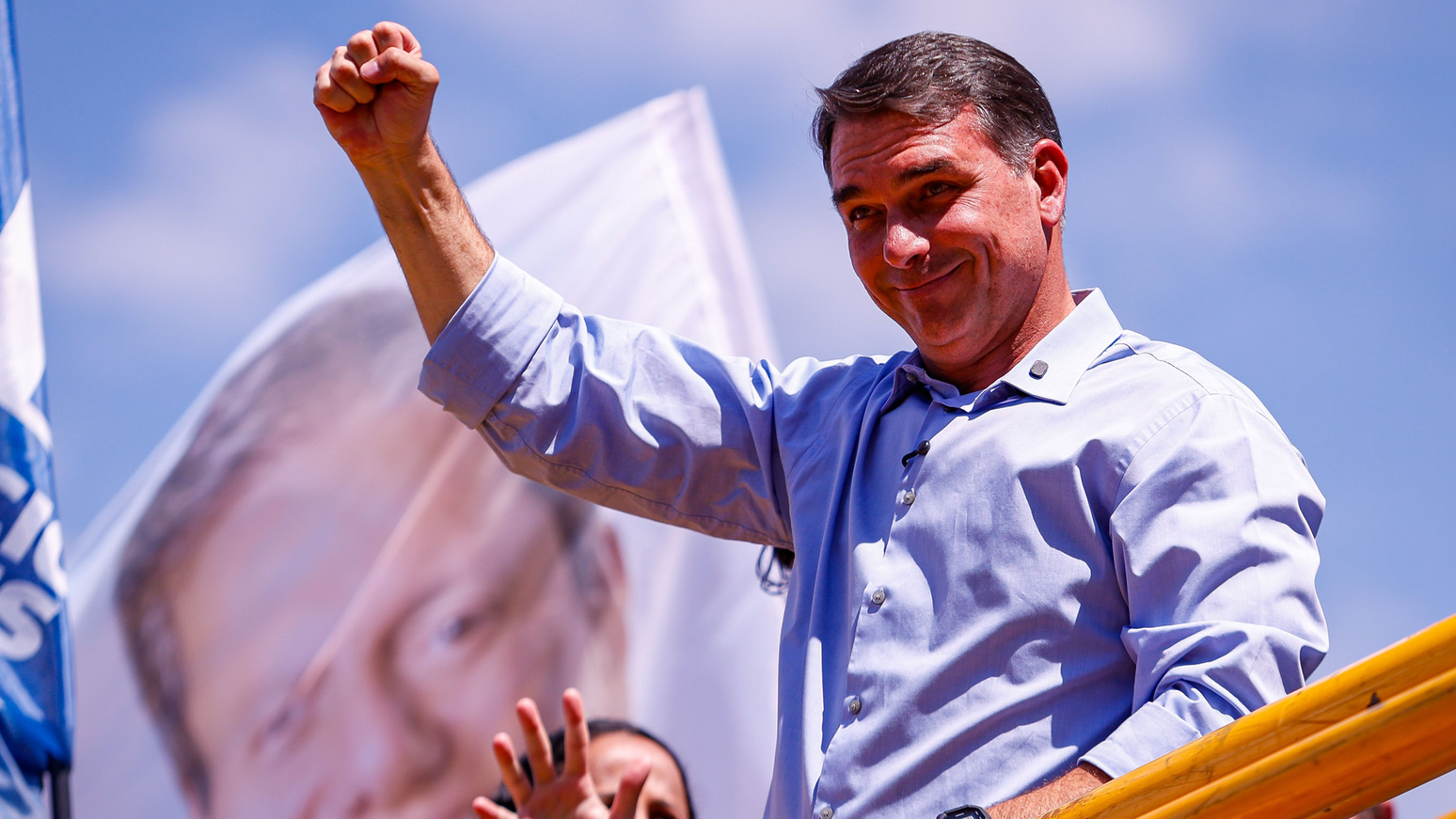 Fl&aacute;vio Bolsonaro, candidato para o cargo de presidente da Rep&uacute;blica