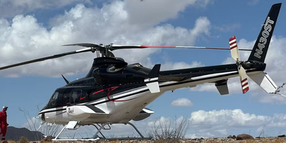 Helic&oacute;ptero modelo Bell 430, o mesmo do acidente, tem capacidade para um piloto e at&eacute; sete passageiros Foto: Reprodu&ccedil;&atilde;o/Estad&atilde;o/HP Helicopters