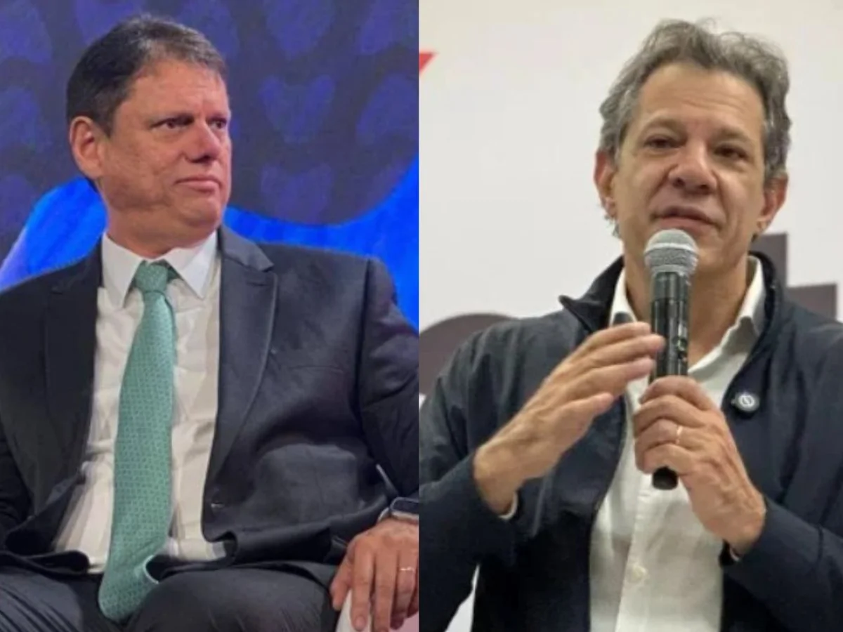 Atlas: Haddad tem 40,1%, e Tarcísio, com 53,3%, venceria ainda no 1° turno