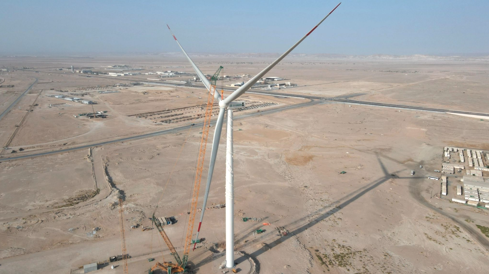 A maior turbina eólica onshore fora da China instalada no Omã