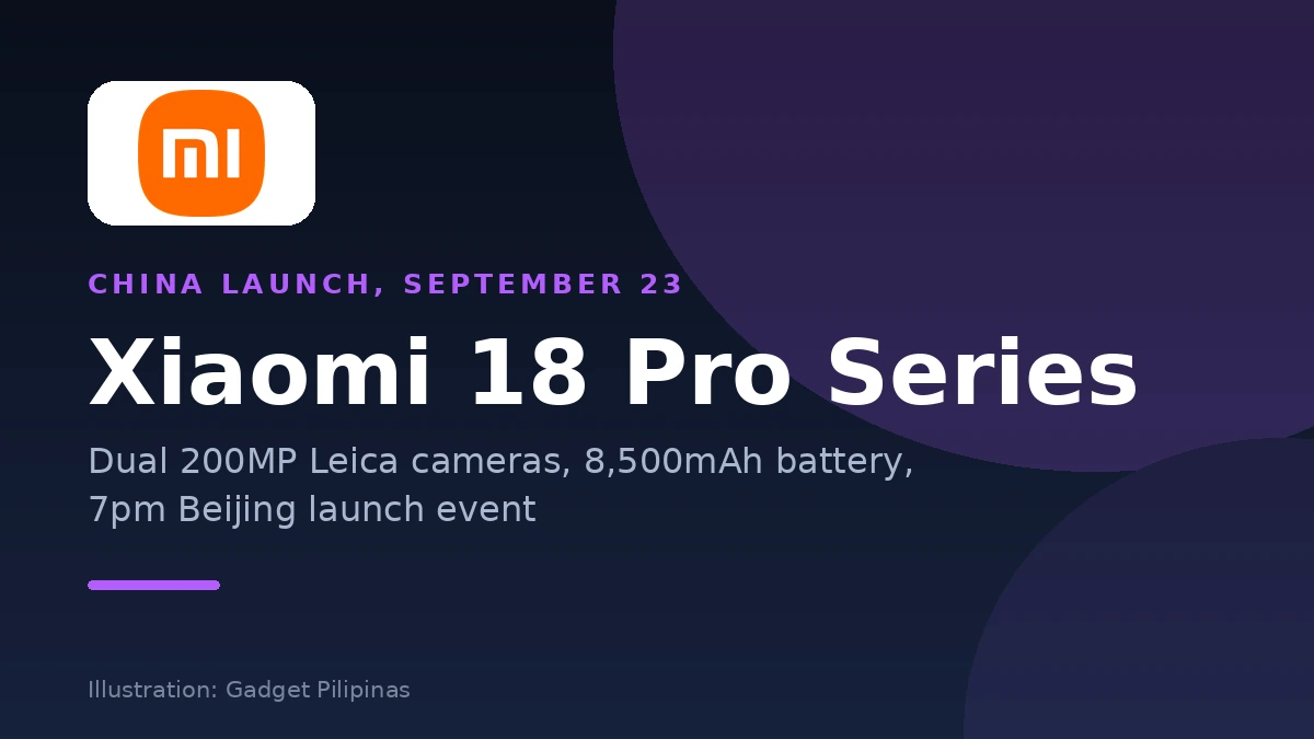 Xiaomi 18 Pro and 18 Pro Max China launch illustration