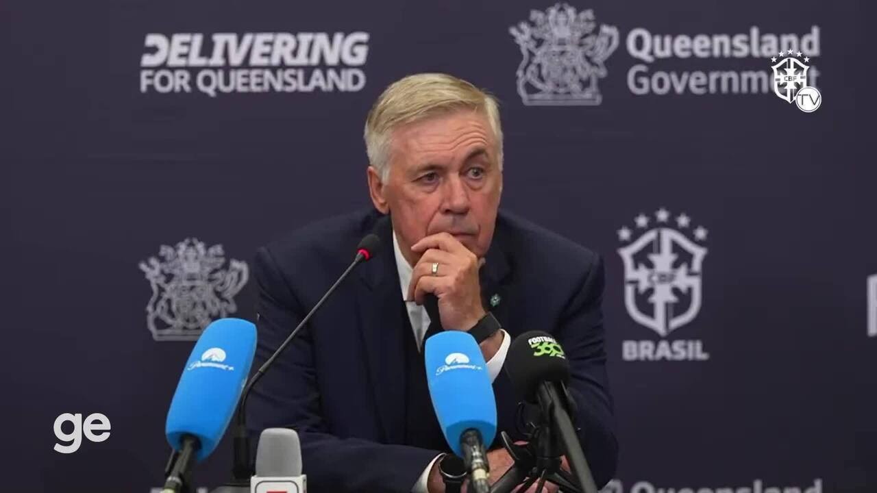 Ancelotti aprova Brasil contra a Austrália, não descarta voltar ao 4-2-4 e anuncia troca no próximo jogo