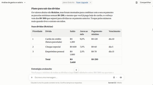Salvei minhas finanças com o Claude — conheça os 10 melhores prompts