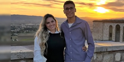 Amanda Marinho com o marido Tiago na lua de mel Portugal Foto: Reprodu&ccedil;&atilde;o/redes sociais