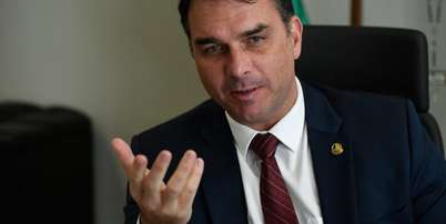 O candidato &agrave; Presid&ecirc;ncia da Rep&uacute;blica Fl&aacute;vio Bolsonaro (PL) Foto: Wilton Junior/Estad&atilde;o / Estad&atilde;o
