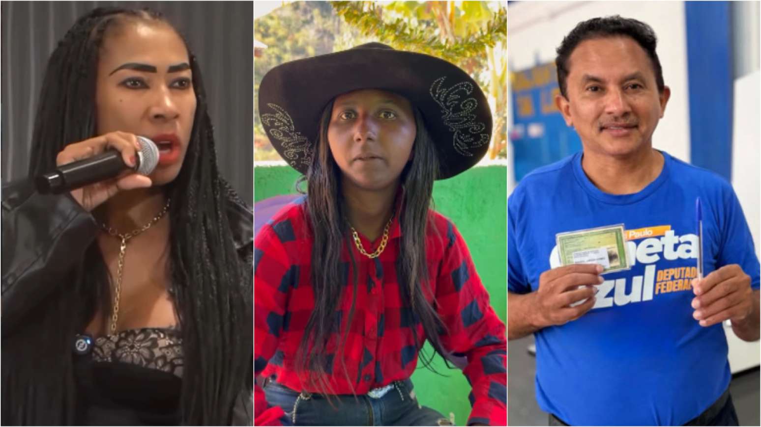 Inês Brasil, Menina da Bota e Manoel Gomes, o Caneta Azul