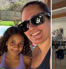 Bia e Gabriela Mesquita | Registro da escola pública no Canadá Foto: Reprodução Instagram | @gabimesq