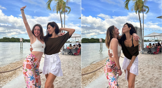 De rivais a melhores amigas? Derin e Asya, de Iludida, curtem dia de praia juntas