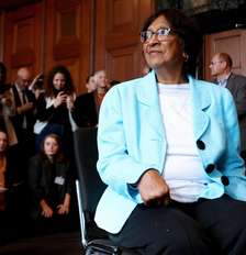 Navi Pillay concede primeira coletiva de imprensa após ganhar Nobel Foto: ANSA / Ansa - Brasil