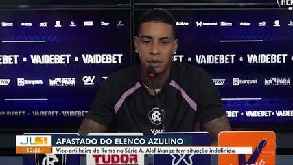 Afastado no Remo, Alef Manga tem situação indefinida no clube