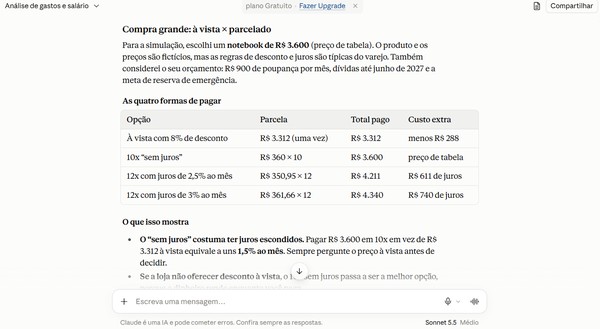 Salvei minhas finanças com o Claude — conheça os 10 melhores prompts