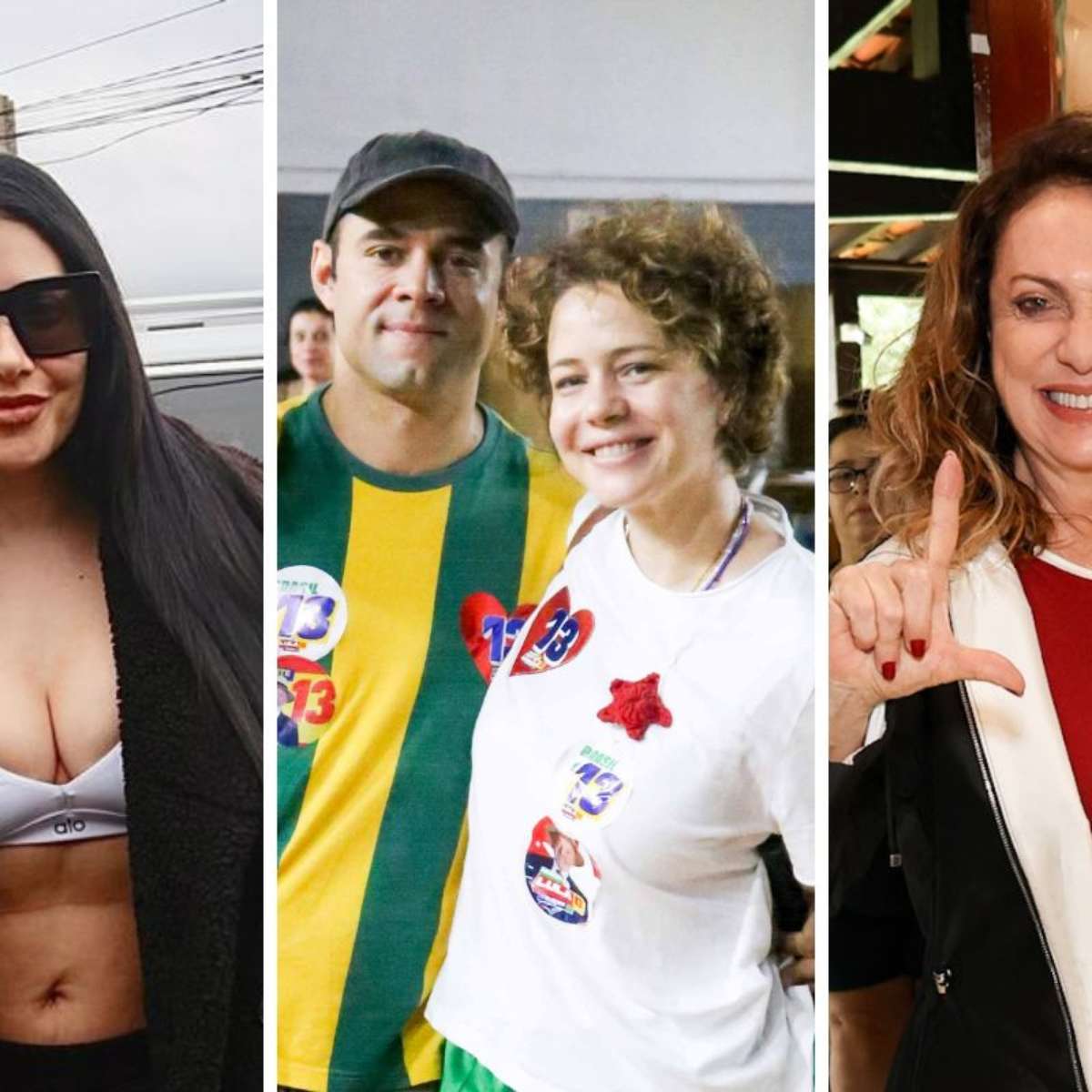 De camisa do Brasil e fazendo o 'L', famosos votam no 2º das Eleições 2026; veja fotos