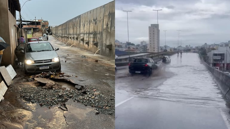 Chuvas em Minas: casas são alagadas na Grande BH e Bombeiros registram mais de 20 ocorrências em Montes Claros