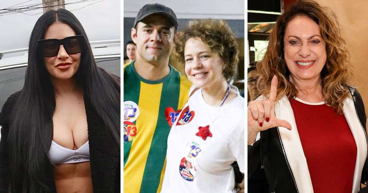De camisa do Brasil e fazendo o 'L', famosos votam no 2º das Eleições 2026; veja fotos