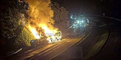 Acidente entre duas carretas aconteceu no km 61 do Rodoanel Foto: Divulga&ccedil;&atilde;o/ Artesp / Estad&atilde;o