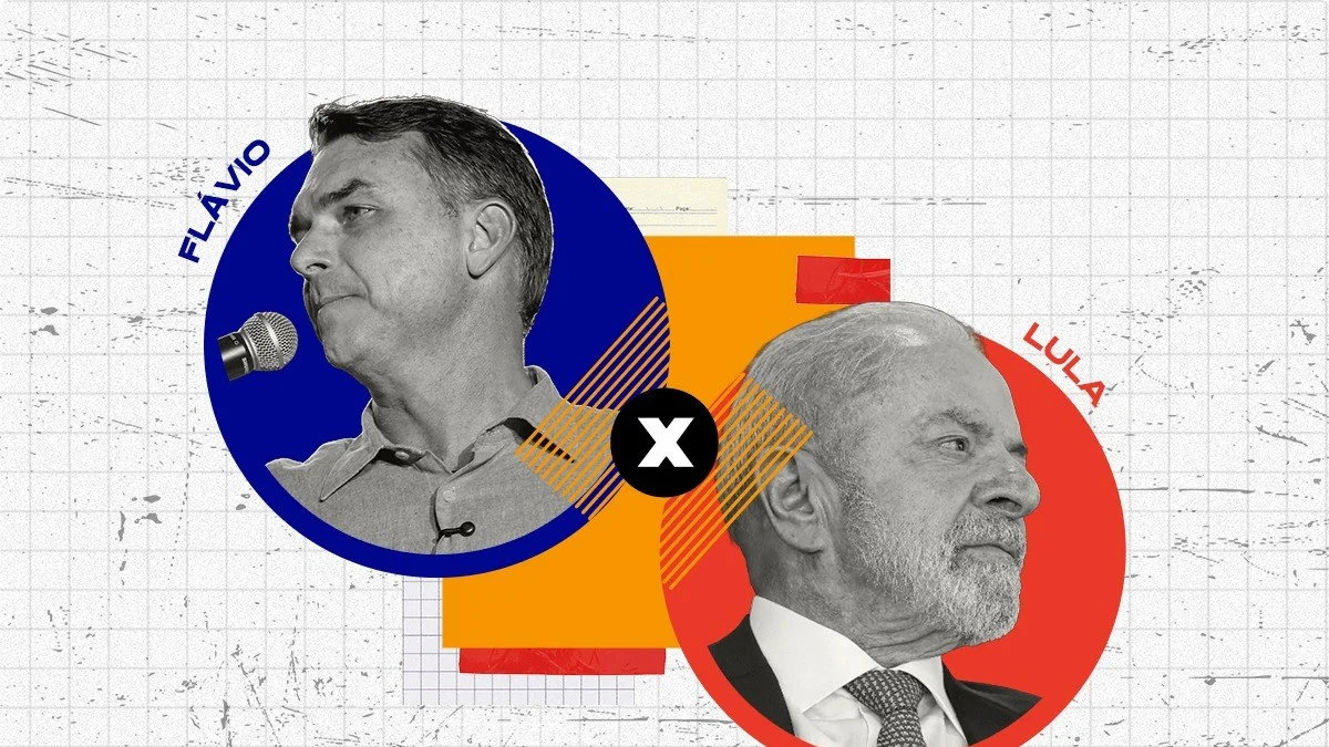 Real Time: Flávio Bolsonaro tem 52% e Lula 48% dos votos válidos