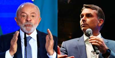 TSE proibiu a Meta de limitar o alcance de conteúdos políticos relacionados aos candidatos à presidência, Lula e Flávio Bolsonaro Foto: Wilton Junior/Estadão e Vittor / Estadão
