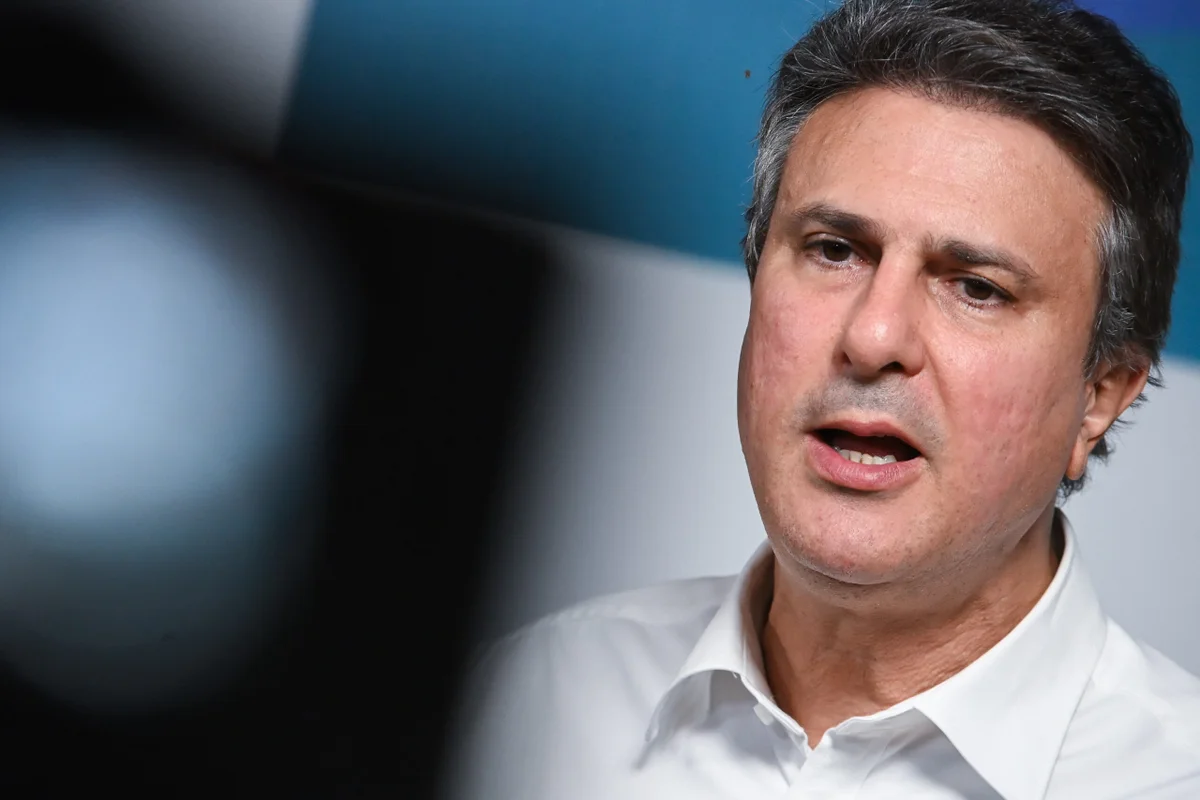 Ex ministro Camilo Santana, coordenador da campanha à reeleição do presidente Luiz Inácio Lula da Silva, coletiva no QG da campanha metropoles