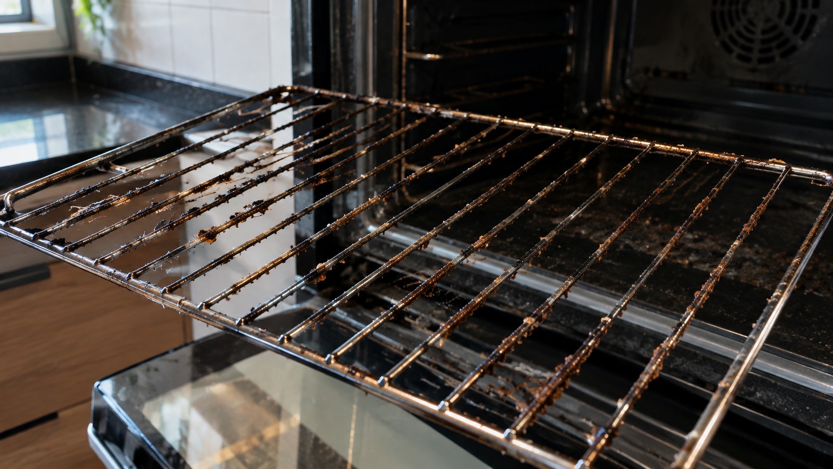 Grades do forno estão imundas? O truque que facilita a limpeza