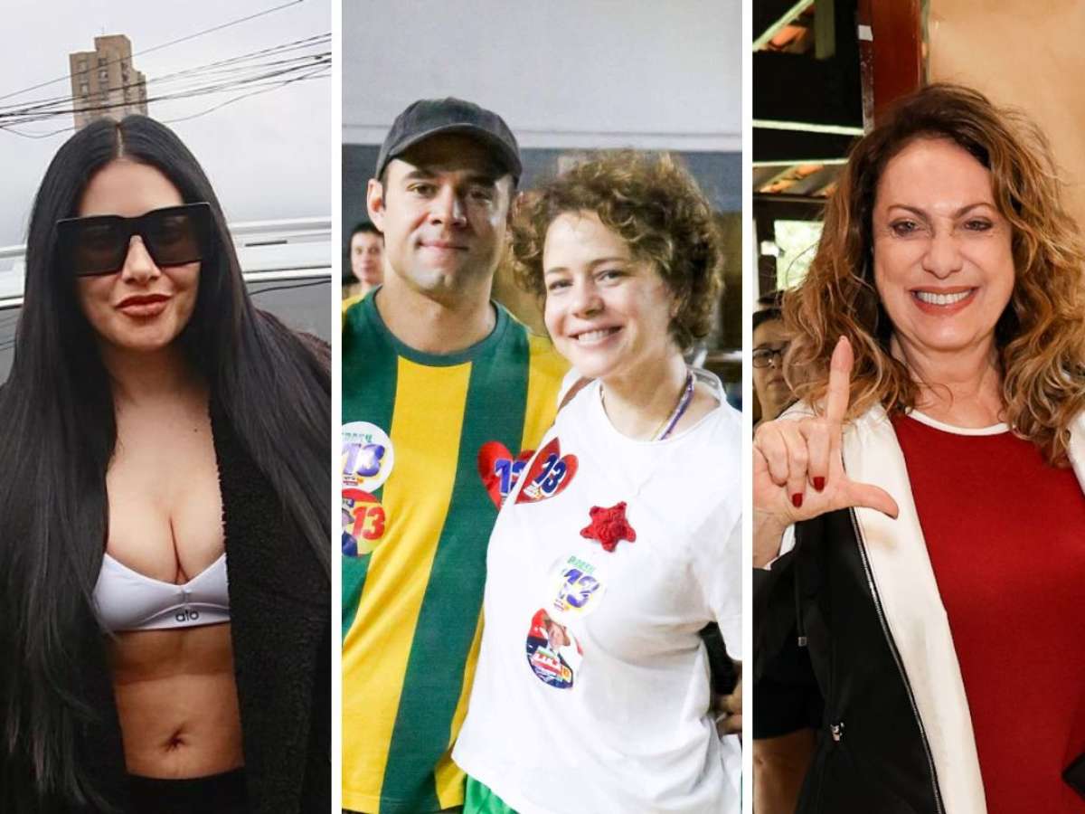 De camisa do Brasil e fazendo o 'L', famosos votam no 2º das Eleições 2026; veja fotos